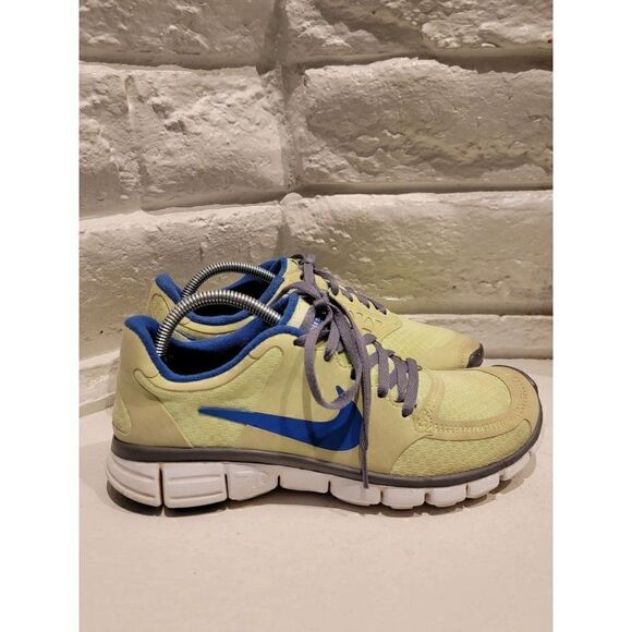 Nike Free 7.0 Womens  Size 8.0 396044-341 Running Shoe Neon Green Blue Sneaker T - Picture 1 of 9
